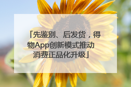 先鉴别、后发货，得物App创新模式推动消费正品化升级